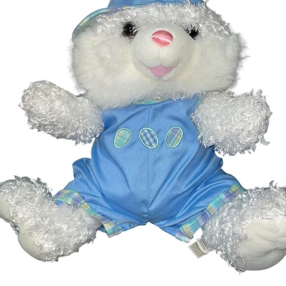 Dan Dee Plush Bunny Rabbit 2008 Stuffed Animal Baseball Cap Nursery Gift Dog 20" - Picture 4 of 12